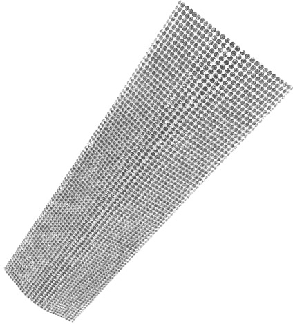JECOMPRIS Copertura per Manico Microfono Strass Argento, Protezione Pratica e Facile da Installare, Custodia Scintillante per Microfono Wireless Portatile