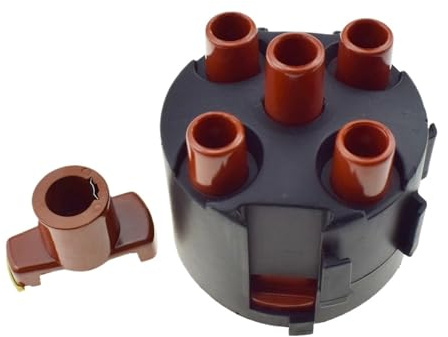 Verteiler Elektronisch Passend Für AUDI 80, Passend Für VW 80 100 Golf II 051905207,035905 225B,055905225B Verteilerkappe Rotor Punktverteiler mit Kappe