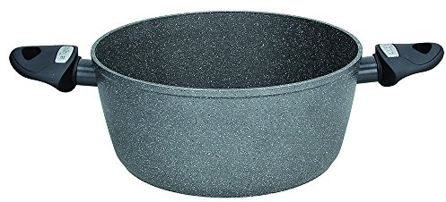 Tognana Mythos,l Casseruola 2 Manici 24 cm, Alluminio, Grigio