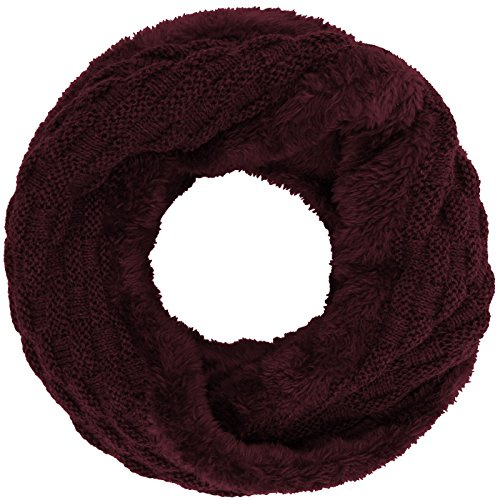 Compagno Winter Loop-Schal Damen Gefüttert Strick-Schal