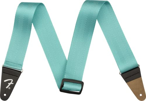 Fender Gitarrengurt, Premium-Nylon-Gewebe, Verstellbar 35-60, Miami Blue