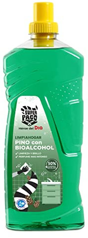 DIA SUPER PACO limpiahogar pino con bioalcohol botella 1,5 lt