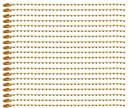 Beavorty 100 Piezas La Cadena Cadenas De Cuentas De Bolas De Metal Etiquetas De Cadena Cierre De Conector De Cuentas Cadena De Bolas De Rodillos Joyas Colored Labels Pulsera Planchar Collar