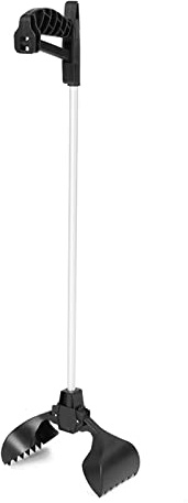 Akozon Dog Poop Scoop, Balck Dog Poop Scoop Dirt Picker Waste Scoops – Poop Poop Gripper mit langem Werkzeug, einfache Aufnahme, Langer Griff, kein Bücken mehr
