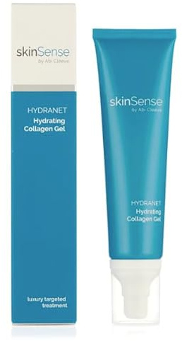 SkinSense Hydranet Hydrating Collagen Gel 100ml, Collagen Moisturiser, Vegan Collagen Gel, Hydrating Face Serum, Plant-Based Collagen Face Mask, Menopausal Cooling Gel