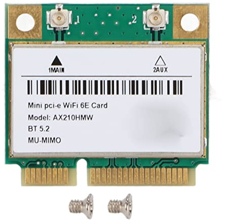 PCIE Wireless Netzwerkadapter, AX210HMW PCIE WiFi Karte, 2,4G 5G 6G PCIE Netzwerkadapter WiFi 6E Computerzubehör 802.11A B G N AC AX BT 5.2