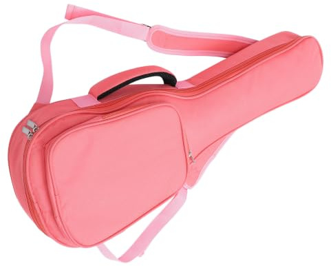 OFFSCH Ukulele Tasche Baumwolle Weiche Polsterung für Schutz für Reisen Musikunterricht Perfekt für Anfänger & Profis, Leichter Transport mit Rucksackdesign, 26/27 Zoll Rosa