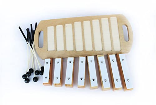Klangplatten Große Professionelle 8-Ton-Backstein-Musik-Lehrmittel Standardtonhöhe Klopfen Klavier Spielen Klavier Aluminiumplatte Klavierglockenspiel Glockenspiel