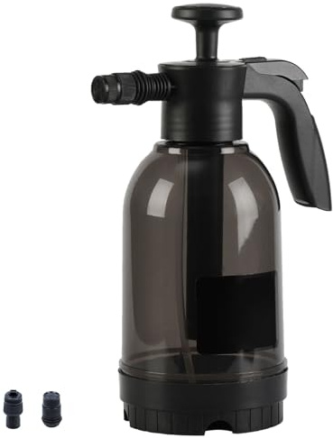 Wedhapy Auto Schaumsprüher Drucksprüher 2 L Pumpsprühflasche 2 Modi Manuelle Autowaschschaumflasche Korrosionsbeständiger Schaumpumpsprüher Mit 2 Düsen Zur Reinigung