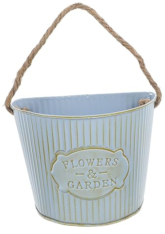 OFFSCH Support De Fleurs Mural Fer Rétro Pot De Plantes Suspendu à Accrocher pour Décoration Intérieure Et Extérieure Jardinage Élégant Et Pratique