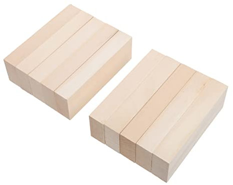 PLAFOPE 10stücke Holz-diy-bretter Unfertige Holzblöcke Für Kreativprojekte Glatte Oberfläche Zum Bemalen Und Dekorieren Naturholz Langlebig Und Bruchfest