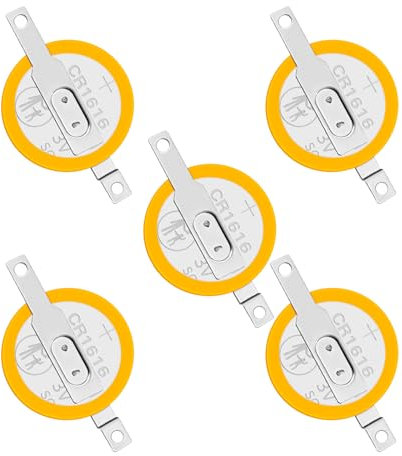 Batterie CR1616 pile avec tige Pile bouton au lithium 3 V Compatible avec Gameboy Color Gameboy Advance (5 x CR1616)