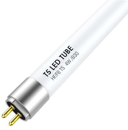 IHYCTV T5 LED-Röhre 4W 212mm 3000 Kelvin Warmweiß 9 Zoll F6T5WW Lineare Leuchtstofflampe Ersatz, 520 Lumen, G5 Sockel, 12V, Plug & Play, mattiert, 1 Stück