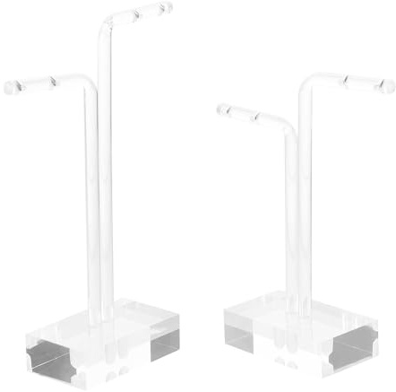 MAGICLULU Ohrring-Display-Ständer 2 Stück Schmuckhalter Organizer Für Ohrstecker Präsentation Auf Schreibtisch Zuhause Und Einzelhandel 5.31X3.15X0.79In
