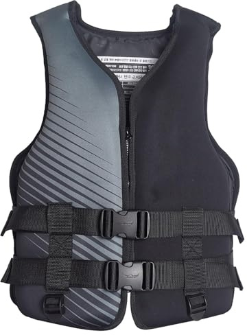Swim Jacket - Flytväst, badväst for vuxna Bärbar vattensportväst som andas for fiske Surfing Segling Båtpaddling Kajakpaddling Drifting 40-110KG(svart,XL)