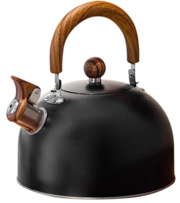 Camp Kettle | Whistling Tea Wder for Stove | Flute Kettle Flute | 3L Stainless Steel Tea Stove with Handle and Touch Button to Open and Close