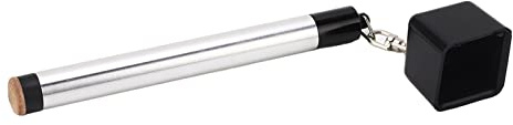 plplaaoo Billiard Tip Pricker Aluminum Alloy Snooker Skin Piercing Needle Portable Tip Stick Shaper Pricking Pin for Home Club Compact Exquisite Design Silver Black 54g