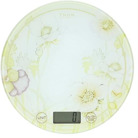 THUN - Bilancia elettronica - metallo - Collezione Bloom - Ø 18,5 cm