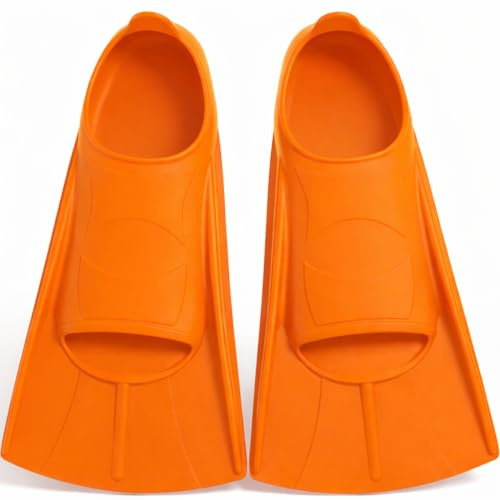 Silikon Schwimmflossen, Weiche und Bequeme Passform flossen Kinder Erwachsene, Kurze Trainingsflossen für Schwimmen, Unisex Flossen für Kinder Erwachsene, Kurzflossen