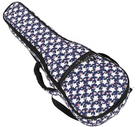 Levemolo Bolsa para Ukelele Portátil Correa Lateral y Gran Bolsillo Frontal, Material de Lona y Tejido, Diseño Creativo y Cómodo para Transportar Accesorios E Instrumentos