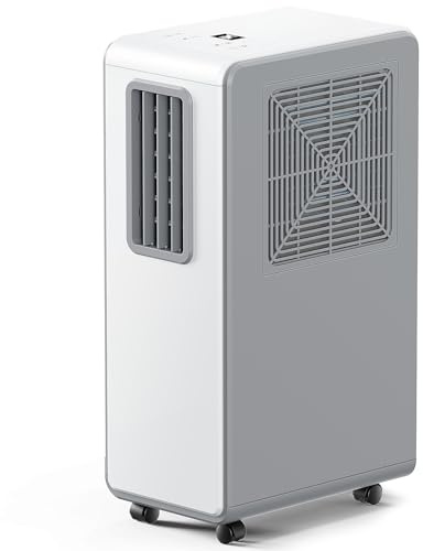 Portable Air Conditioner 4 in 1 Air Conditioning Unit Cooling & Dehumidifier & Cooling Fan Ultra Quiet, 24H Timer Powerful Mobile AC Unit Cooling for Home,Office（white）