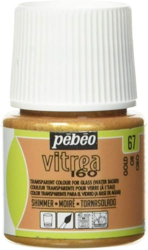 Pebeo Glasfarbe V160 Moiré Effekt 45 ml Goldfarben