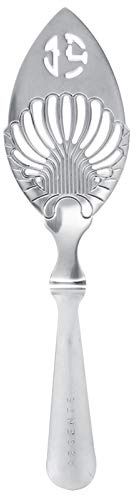 Cuchara de absenta BuyWeek, cucharas para beber de cóctel de acero inoxidable 304, diseño único, taza de vidrio para barra, filtro para beber, cuchara de ajenjo(hoja)