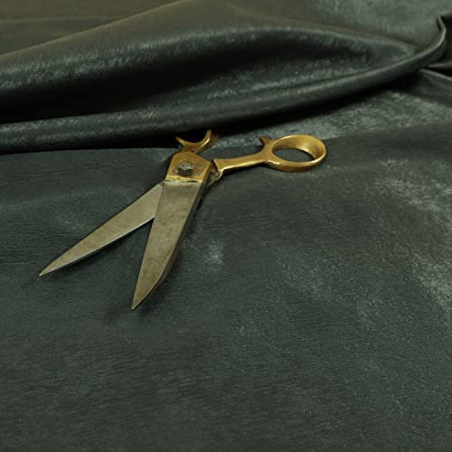 Tessuti per tappezzeria in ciniglia spazzolata tinta unita, di qualità, colore grigio (campione 10 cm x 8 cm)