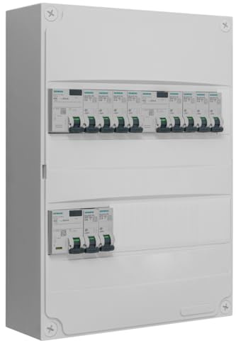 Siemens - Tableau 2 Rangées Pré-Équipé 3 ID 10 Disjoncteurs IP30