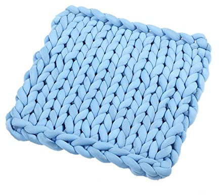 RGRE 200x200cm Gestrickte Decke Grob Kuscheldecke, Handgefertigter Überwurf Decke, Grobstrick Wolldecke Strickdecke Tagesdecke Für Bett Stuhl Sofa, Bettdecke Häkeldecke Matte