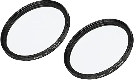 MECCANIXITY Filtros de lente UV, marco delgado de 52 mm, filtro de lentes protectores multicapa para accesorios de fotografía de cámara, paquete de 2