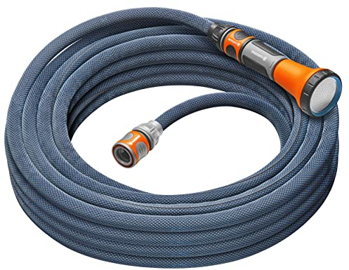 Gardena Liano Xtreme 1/2 pollici, set da 15 m: tubo da giardino in tessuto molto robusto, per rubinetti interni, con tubo interno in PVC, peso ridotto, resistente alle intemperie (18465-20)