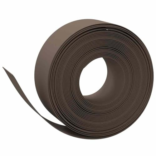 vidaXL Bordures de Jardin 3 pcs Marron 10 m 20 cm polyéthylène, Bordure de pelouse, Rouleau de Bordure de Jardin, Bordure d'herbe, Rouleau de Bordure