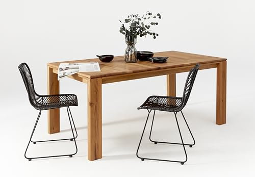 TaBoLe Esstisch Enno Massivholz Wildeiche/Zerreiche geölt (180x100)