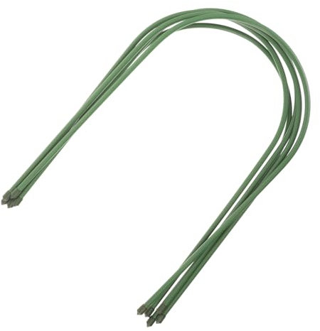 Parliky 5 aros de jardinería para invernadero, para cama elevada, túnel de cultivo, túnel de invernadero, soporte de túnel de invernadero, soporte de túnel para crecimiento de plantas de plástico
