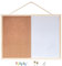 Tableau blanc en liège effaçable à sec – Tableau magnétique 30,5 x 40,6 cm Tableau d'affichage décoratif effaçable à sec pour mur avec marqueur punaise pour la maison et le bureau