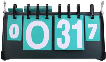 Score Counter Professionelle tragbare manuelle Anzeigetafel Flip Flip Scoreboard