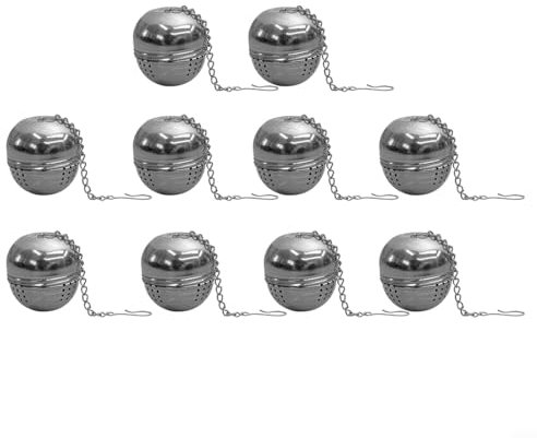 Lot de 10 boules à thé en acier inoxydable - Solution parfaite pour préparer le thé