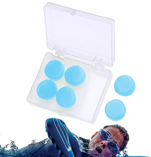 Tapones Para Los Oídos De Silicona Para | 6 Tapones Para Los Oídos De Agua | Moldeables Reutilizables | Productos Para El Cuidado De Los Oídos Para Estudiar, Trabajar, Viajar, Aviones, Trenes