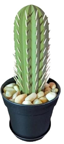 Osmond Cactus Toothpick Dispenser 3D Printed Cactus Toothpick Holder for House Plant People Who Can'T Keep Plants Alive Decor A