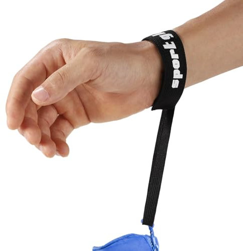 lasuroa 2stk Elastische Handgelenkbänder für Ski und Snowboardhandschuhe, Sicherheitsband für Sporthandschuhe Verstellbare Skihandschuhleine für Damen Herren Hängehandschuhe Outdoor (Schwarz)