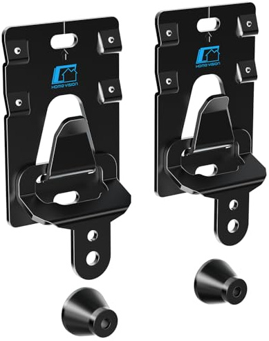HOME VISION NO Drill Fixed TV Wall Mount Bracket for 26-100 Inch Flat Screens, Fits Plasterboard, Drywall, Wood Stud, Concrete, Brick, Universal VESA, 91kg/200lbs Capacity, 2.99cm/1.18 Slim, HV1402