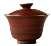 XGTEAHHC 120 ml Gaiwan handgefertigte Weißdorn-Porzellanschale, antiker Tee, Terrine, Teebrühabdeckung, Schüssel, Kung-Fu-Tee