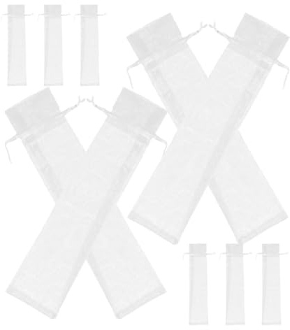 BEBEMOKO 30stücke Organza-aufbewahrungsbeutel mit Kordelzug Faltbare Kleine Geschenktüten für Hochzeitsgeschenke Bonbons und Schmuck