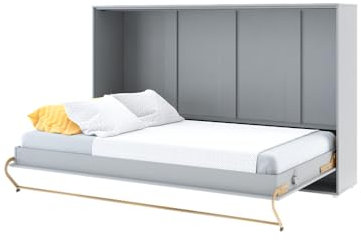 Friderik Concept PRO 5 CP-05 Wandklappbett Horizontal Schrankbett, 120x200 cm (Grau)
