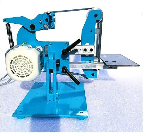 STRAFBRG Ponceuse à Bande rectifieuse 915x50mm 750W Moteur sans Balai polisseuse à Bande Polissage rectifieuse Tampon,Versatilité(800)