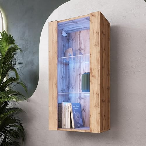 Komodee Vitrine Hängend Tivoli Vertical A1 Wotan/Wotan 50x100x29 cm