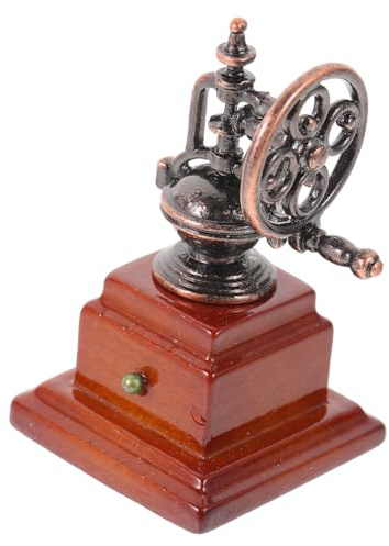 UPKOCH Miniatur Kaffee Maschine Spielzeug Für Puppenhaus Retro Design Küchenzubehör Für Kreative Rollenspiele Und Miniatur-szenen Für Sammler