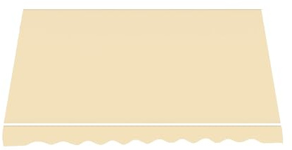 Telo di Ricambio per Tenda da Sole a Caduta in Poliestere da 180gr/mq PU Impermeabile (Beige, L300xP250 CM)
