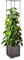 Gartenwelt Riegelsberger Blumenkasten mit Rankhilfe 4 Ebenen 30x30xH164 cm Pflanzgefäß für Kletterpflanzen Tomaten